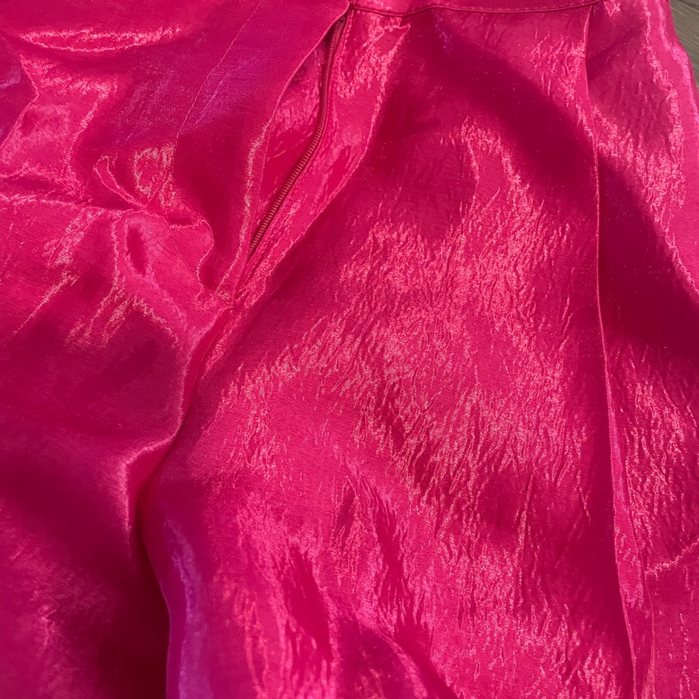 Fuchsia High Waisted Shorts - Picture 3 of 5